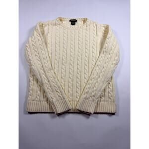 Vintage Eddie Bauer Cable Knit Sweater | Women’s Medium | 100% Cotton